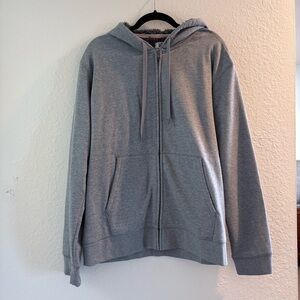 Lands End Gray Zip-Up Hoodie
